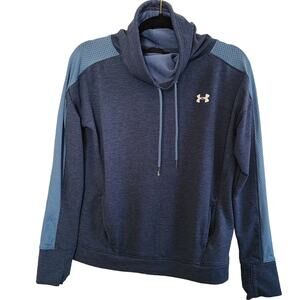 Under‎ Armour Navy Blue Men's Cowl Neck Sweatshirt SZ S